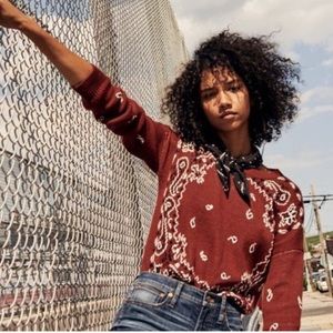 Madewell Bandana Sweater